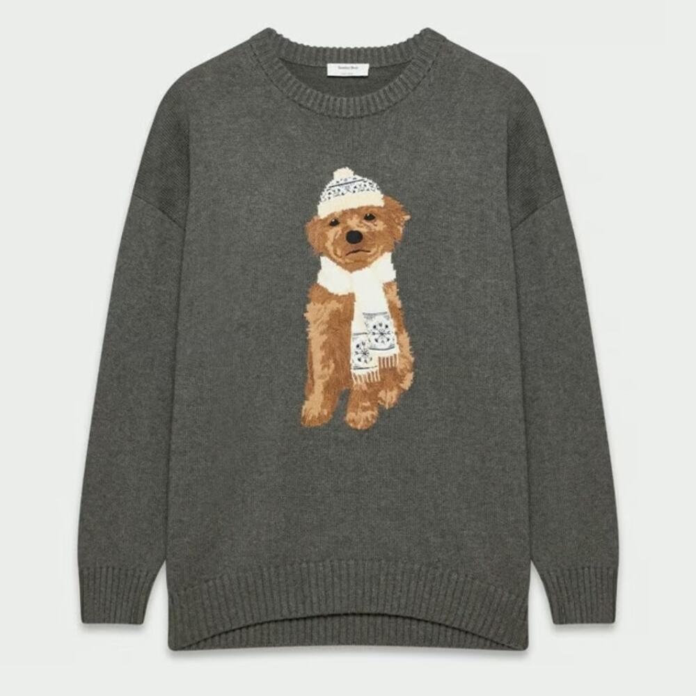 NWT - Aritzia Sunday Best Cotton Charm Peggy Icon Sweater Sz Small Fern Cashmere